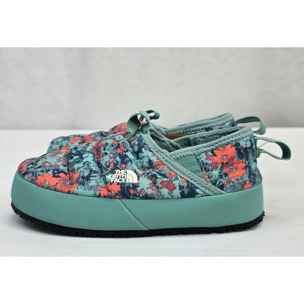 The North Face Kids ThermoBall Traction Mule II Slippers Floral Wasabi Green 13